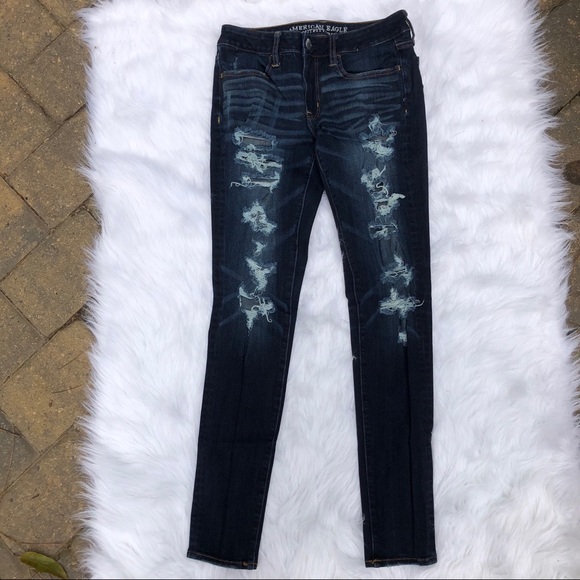 American Eagle Power Fit 360 Distressed Jeggings - Picture 6 of 7